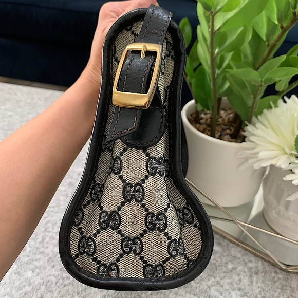 GUCCI Shoulder Bag vintage GG Supreme Navy blue - Picture 6 of 15